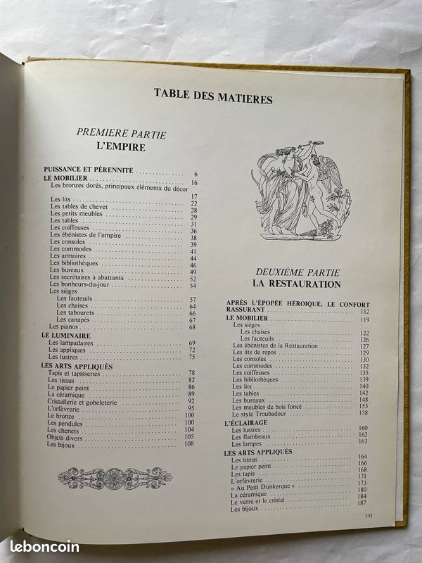 LES STYLES EMPIRE RESTAURATION, livre (image 9)