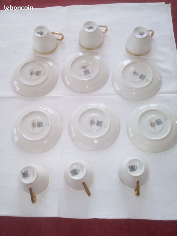 Lot de Tasses sous tasses Haviland porcelaine de Limoges (image 6)