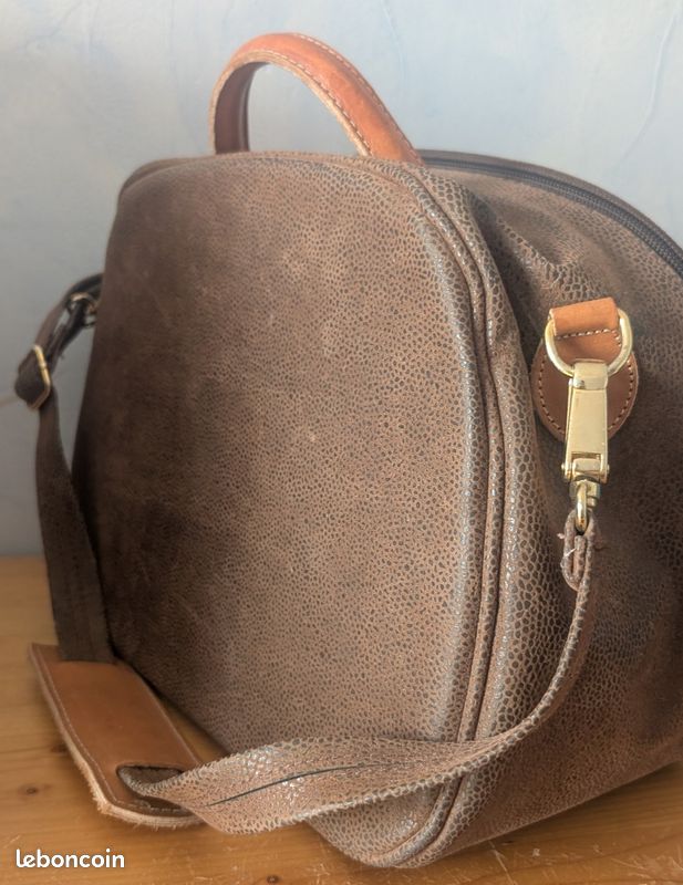 Sac vanity cuir marron (image 2)