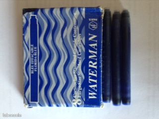 CARTOUCHES D ENCRE BLEUE WATERMAN au nombre de 11 (image 3)