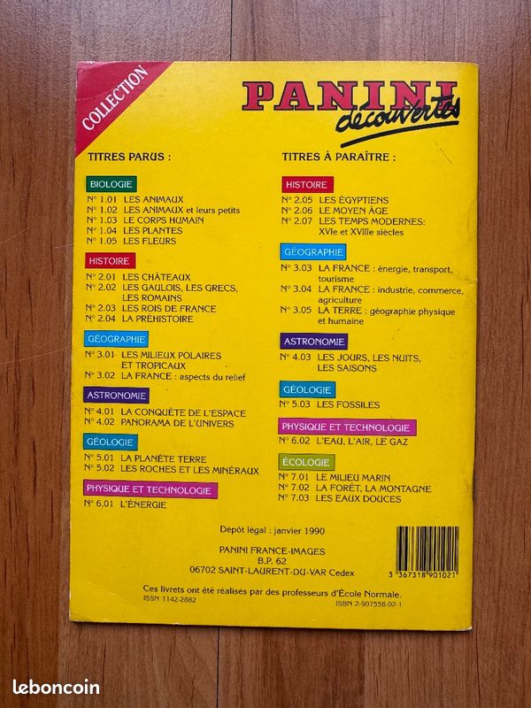 Album Panini Decouverte Les Animaux et leurs petits vintage 1990 collection biologie (image 2)