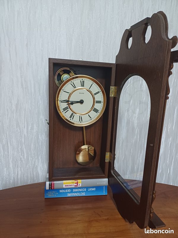 Horloge Murale à Quartz Silvia - Bois - Vintage - Fonctionnelle