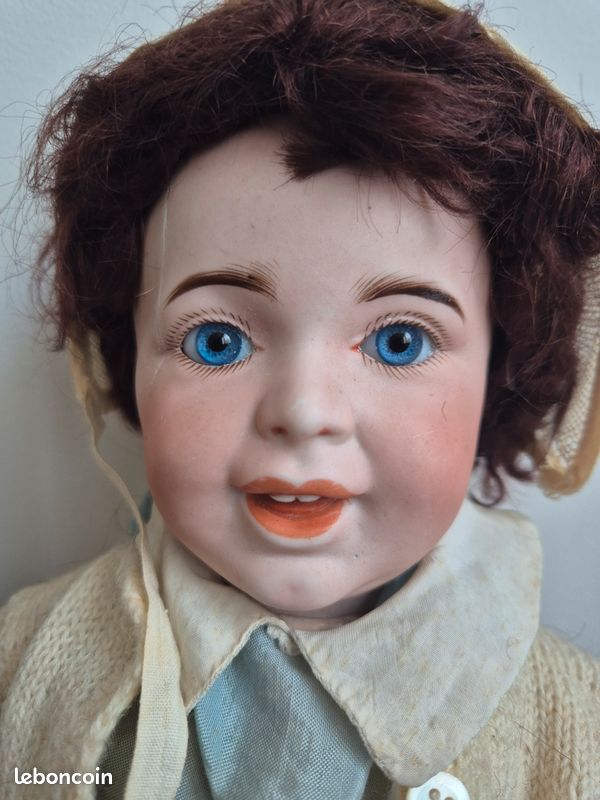 ANCIENNE POUPEE BEBE DE CARACTERE TETE EN COMPOSITION A 3