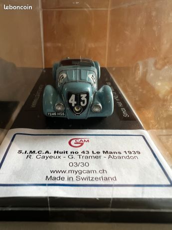 Spice SE87C 108 24 Heures du Mans 1989 Spark S6802 - Miniatures Autos Motos