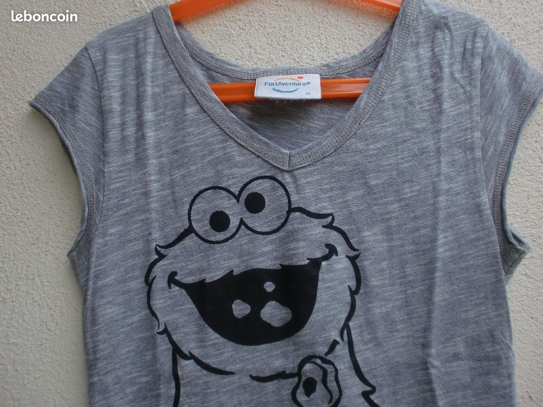 Tee-shirt Cookie Monster taille XS (image 2)