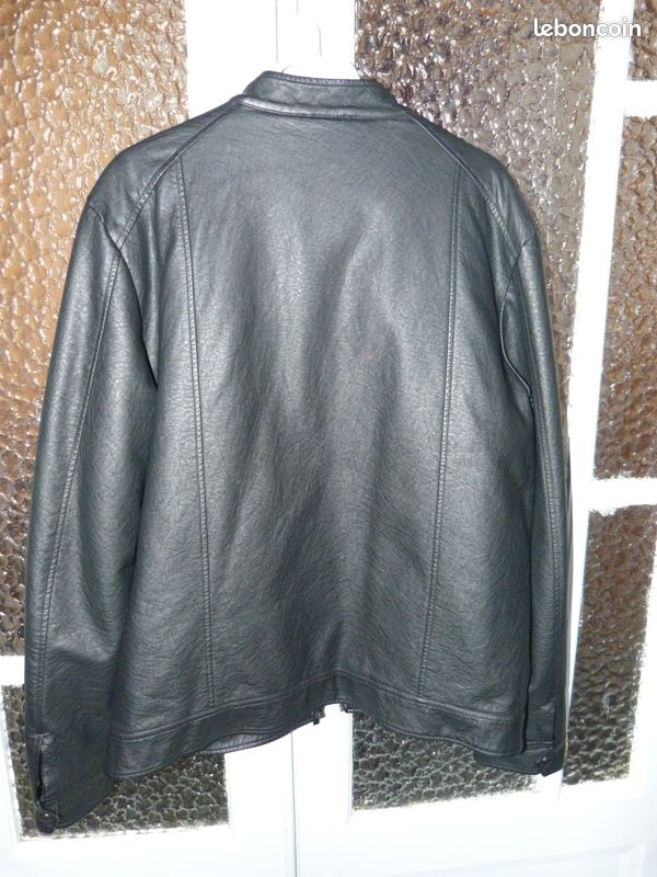 Blouson cuir homme(simili) xxl (image 2)