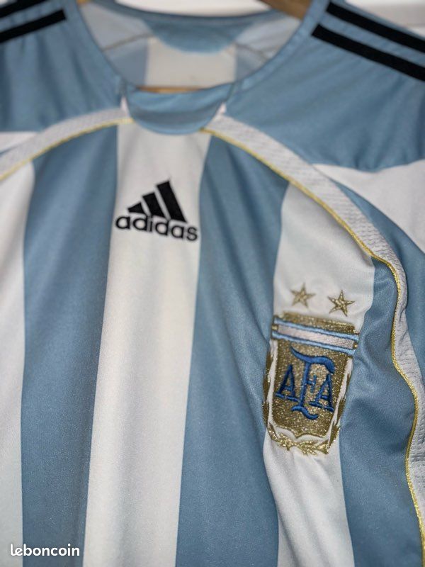 Maillot adidas domicile Argentine 2006 - Blanc