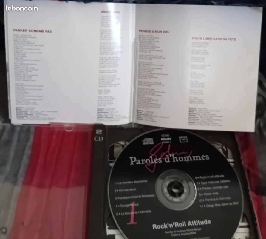 Double album cd Johnny Hallyday " Paroles d'hommes " (image 12)