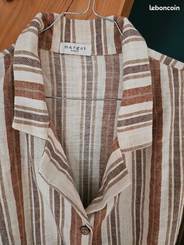 Haut Manches Courtes Talbots Rayé Avec Cravate Latérale – Taille L – Neuf Avec étiquette