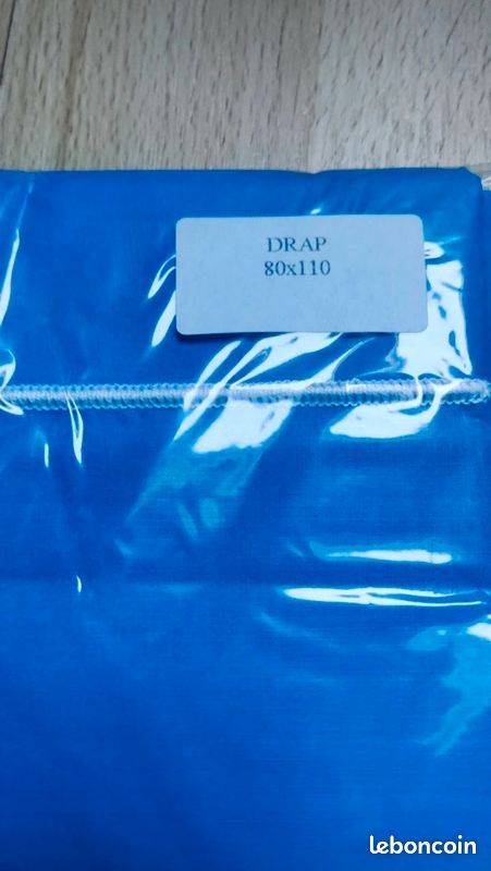 Drap plat lit bébé 80X110 (image 4)