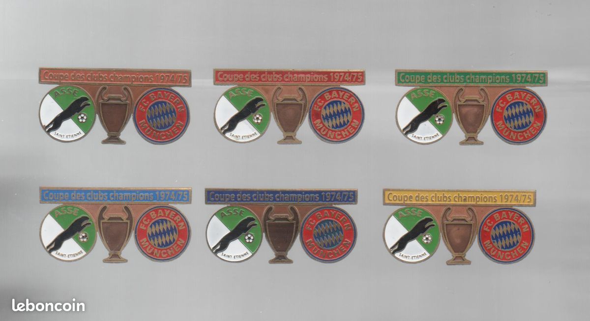 Pin’s ASSE – FC Bayern München 1976 – Souvenir De Match De Légende
