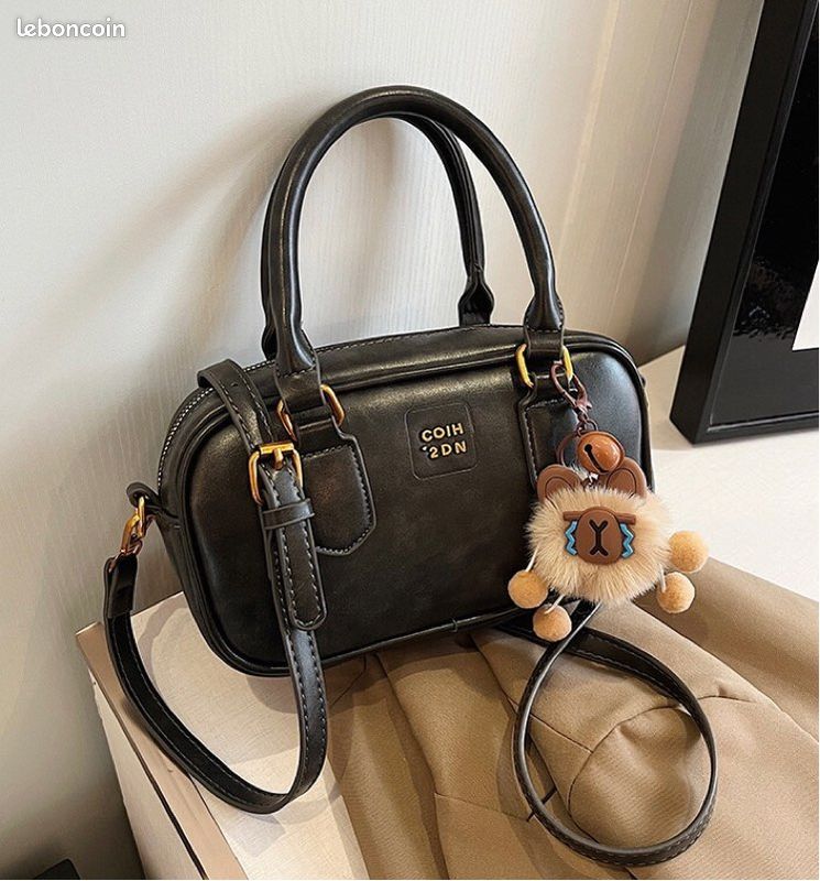 Sac à Main Kawaii Lolita En Peluche Moelleuse Chien - Sac Bandoulière Mignon Pour Filles Et Femmes Avec Chaîne Métal
