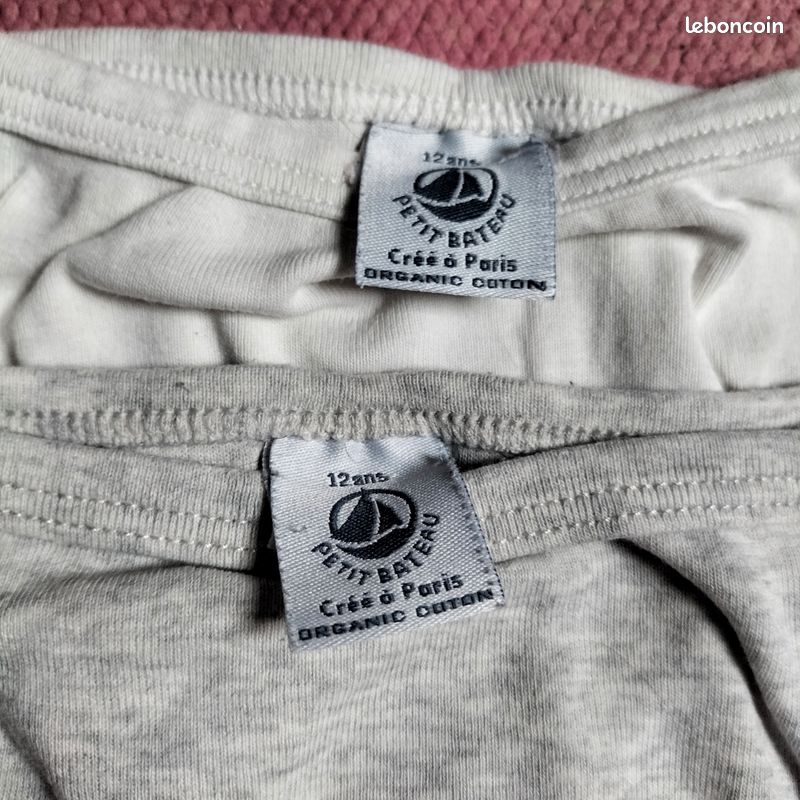 Lot De 6 Culottes Fille 10/12 Ans – Marque Sincère – Grises – Neuves Avec Étiquettes