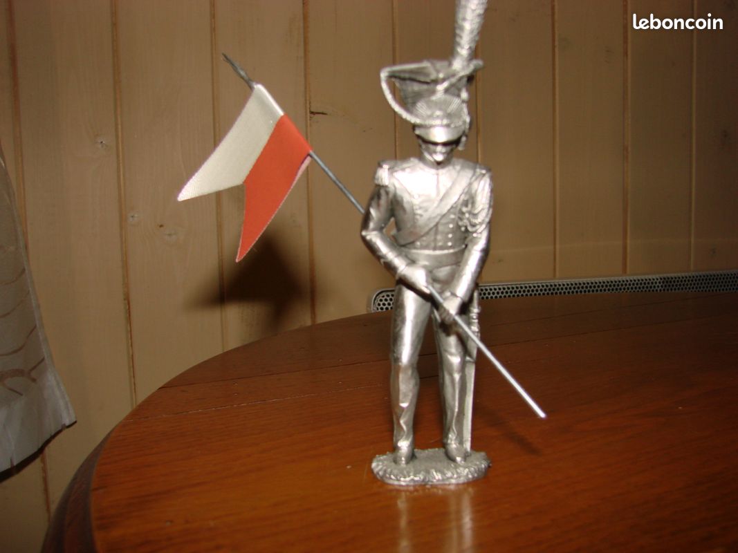 Vente Statuette Figurine Guerrier Viking à Cheval en Etain