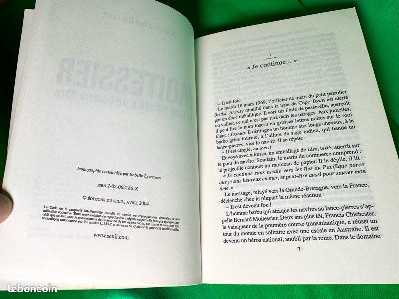 Livre biographie de Jean-Michel Barrault sur Moitessier : Le Long Sillage d’un homme libre en TBE (image 17)