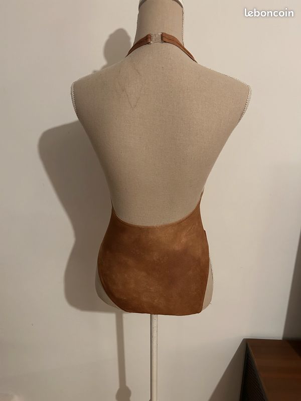Maillot bain 1 pièce marron - T38 (image 3)