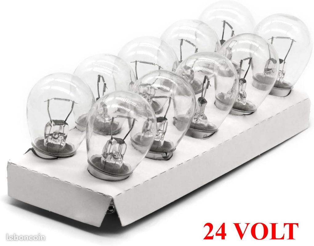 HELLA lifetime - Boîte de 10 ampoules 24V 21W - Pour porte de garage- Culot BA15s (image 1)