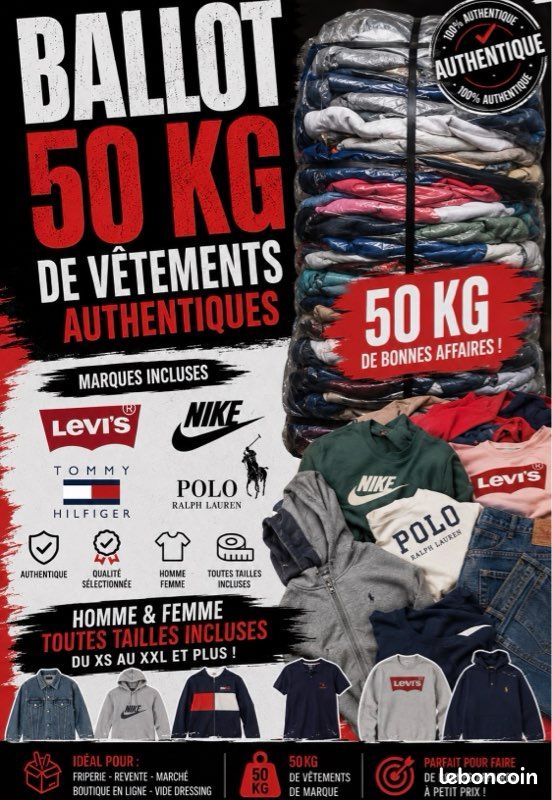 Ballot de vêtements 100% marques (image 1)
