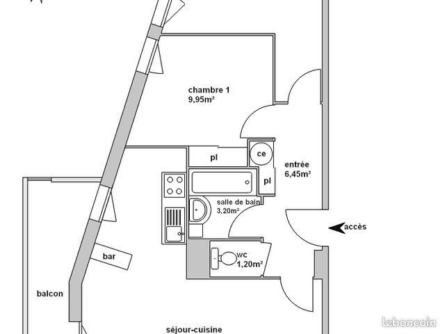 Appartement 3 pièces 60 m² - Limoges 87000 (image principale 4)