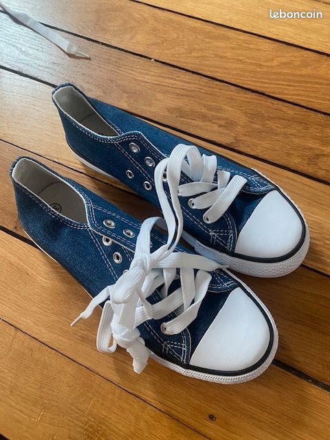 Tennis en toile bleu marine 38 (image 1)