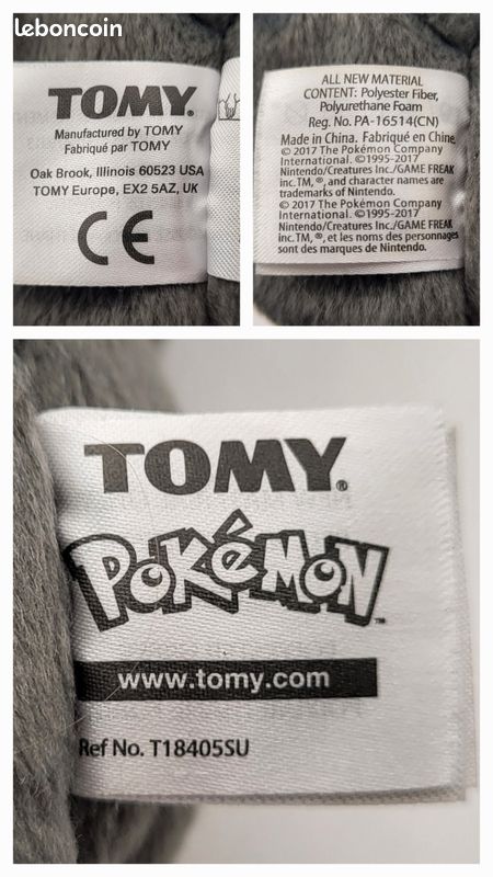 Peluche Pokemon Emolga - Tomy 2017 (image 5)