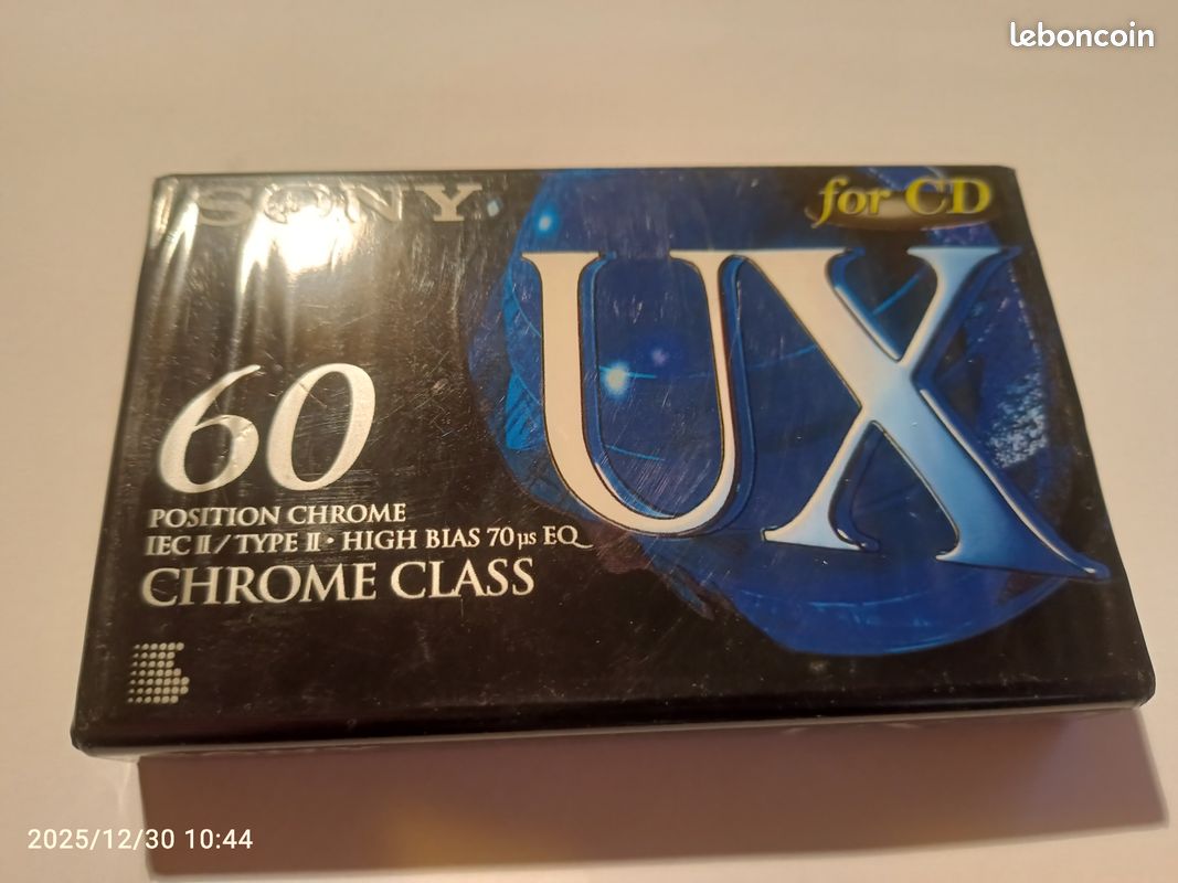 Sony UX 60 Chrome Class Type II 60min Cassette de Audio Grabable | Achetez sur