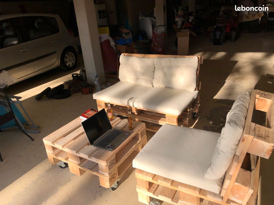 Salon d'extérieur fait-mains à partir de palettes EPAL (image 7)