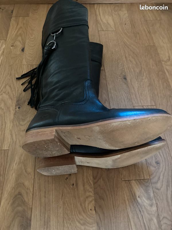 Bottes cavalières T37 Cuir noir (image 5)