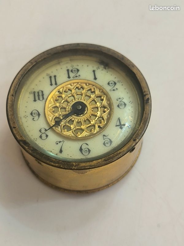 Encrier double bronze avec Pendulette 19em (image 7)
