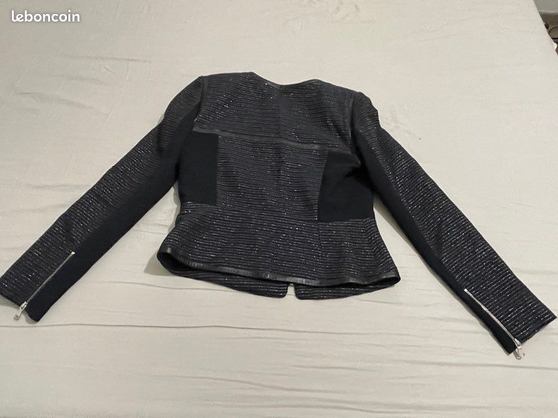 Veste/ Blaser femme bleu marine Zapa (image 3)