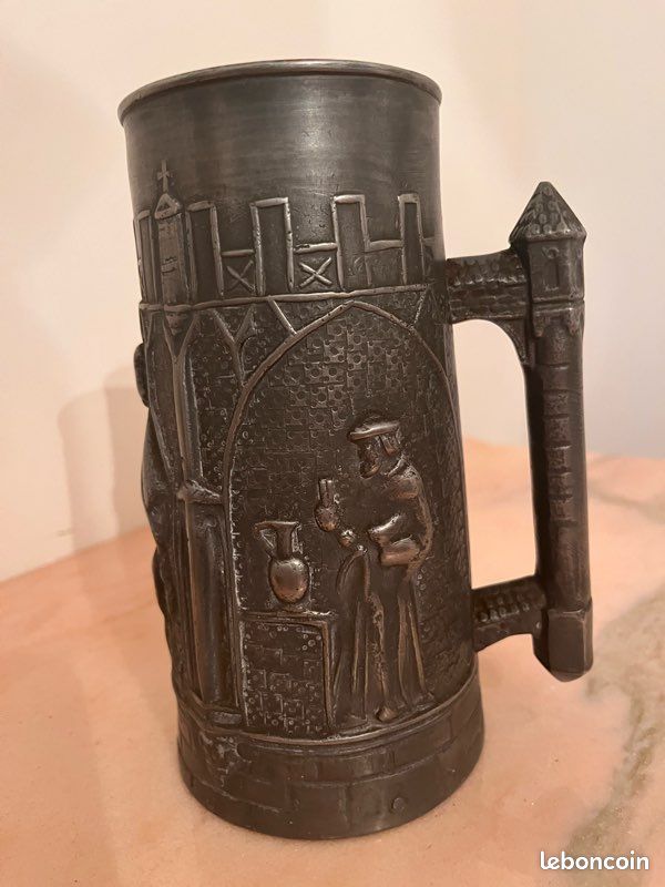 Pichet / vase artisanat étain (image 3)