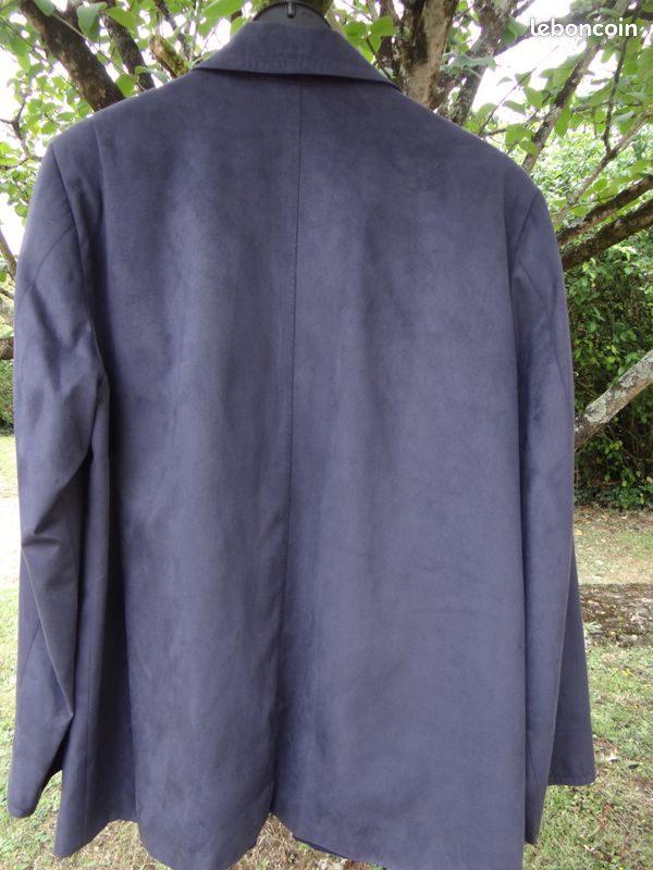 Veste blazer Claude Havrey T 50 coloris marine neuve (image 9)