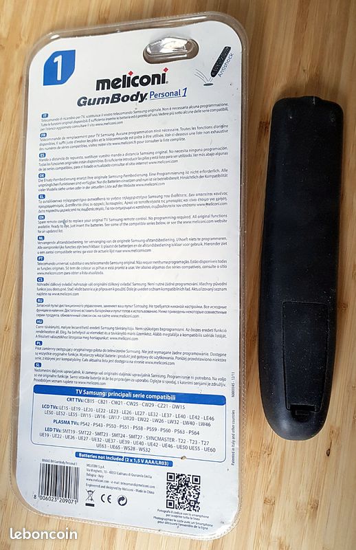 Télécommande de remplacement Meliconi pour TV Samsung Modèle GumBody Personal 1 (image 3)
