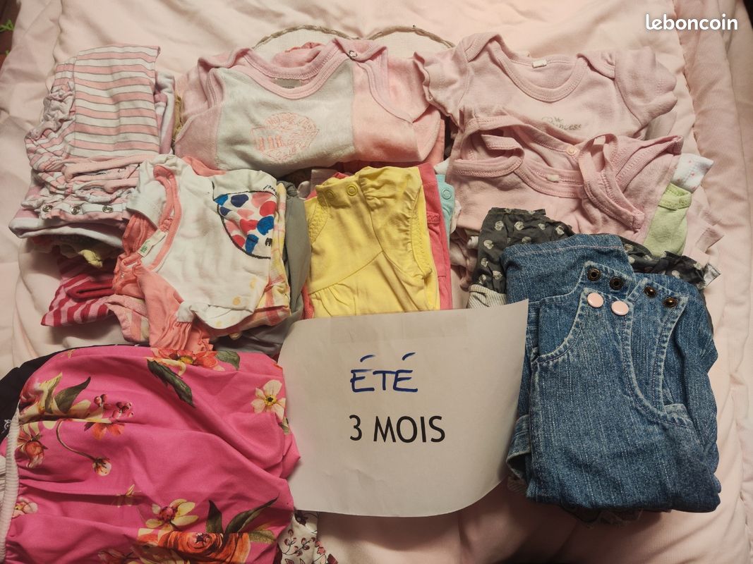 Lot vêtement 3mois fille (image 1)