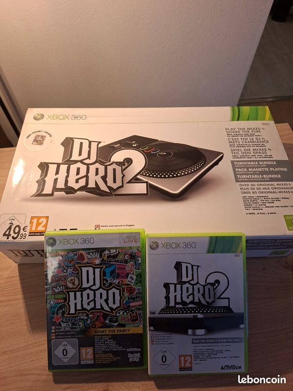 Platine DJ Hero + jeux 1 et 2 (image 1)