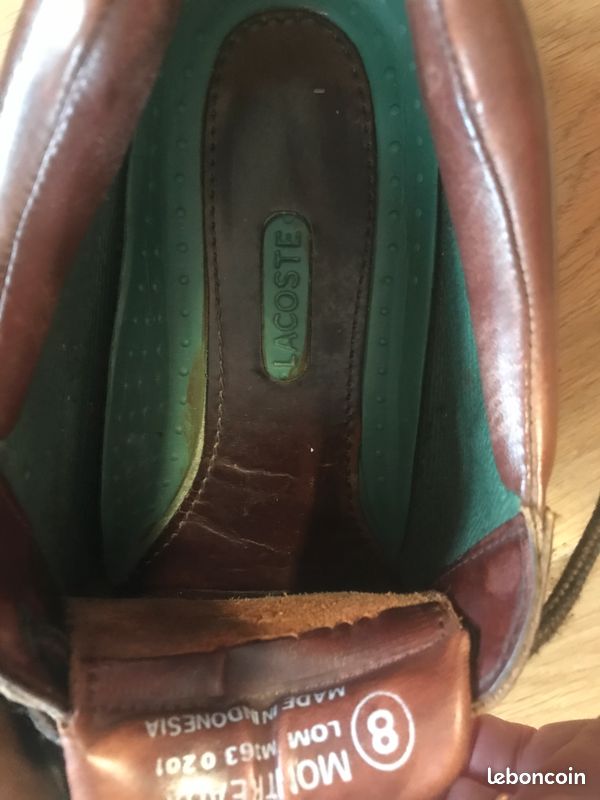 Chaussures Lacoste cuir pointure 8 (42) en très bon état (image 6)