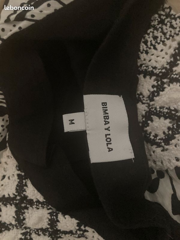 Débardeur femme imprimé noir blanc (image 3)
