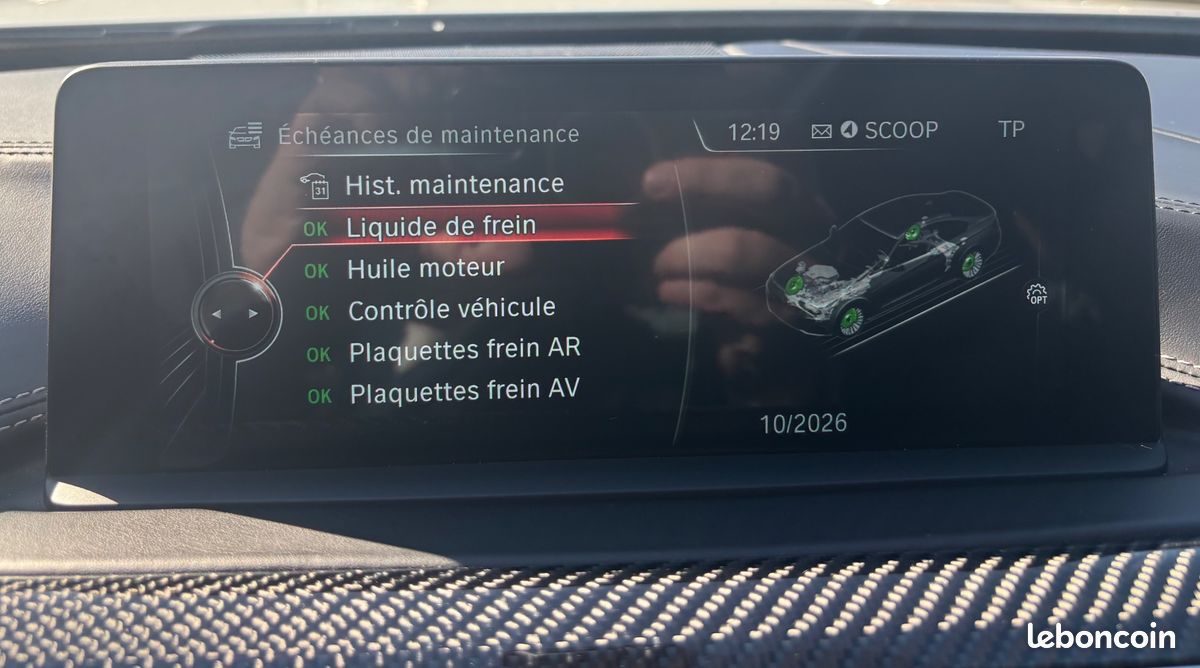 BMW M4 COUPE 3.0 450 CH PACK COMPETITION M DKG/ ORIGINE FRANCE/ ENTRETIEN BMw (image 20)
