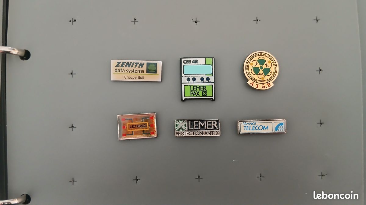 VINTAGE: lot de 6 pin's, Informatique, Télécom & Sciences (image 2)