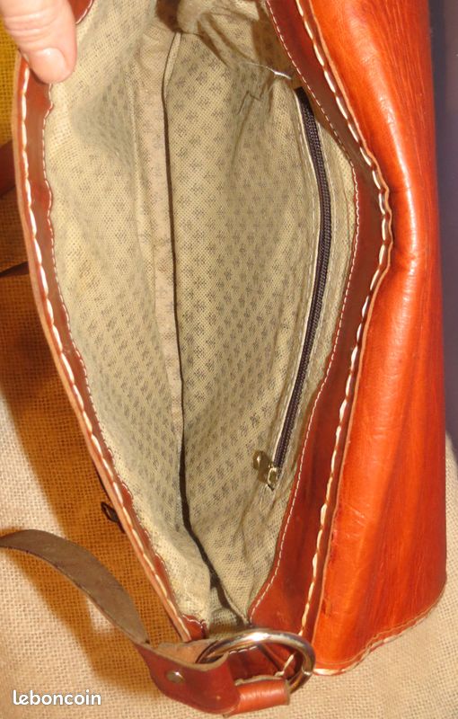 Sacs en bandouliere en cuir 100% vintage (image 3)