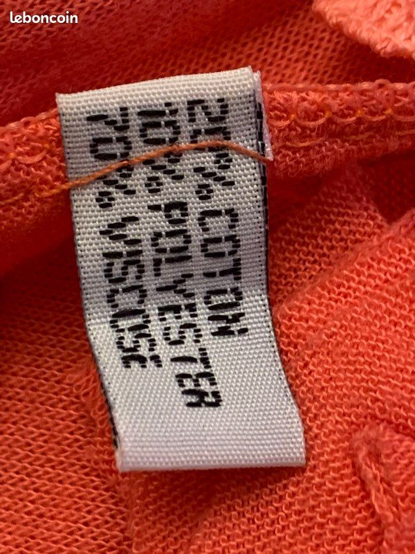 Grande étole corail jersey souple et tulle brodé (image 2)