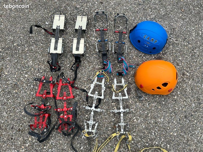 Griffe crampons alpinisme glacier piolet casque Sport