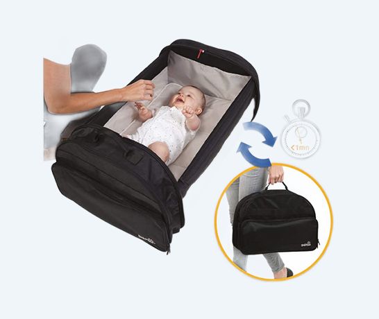 Sac de voyage bébé sac à langer convertible en lit d'appoint • Sac de Voyage