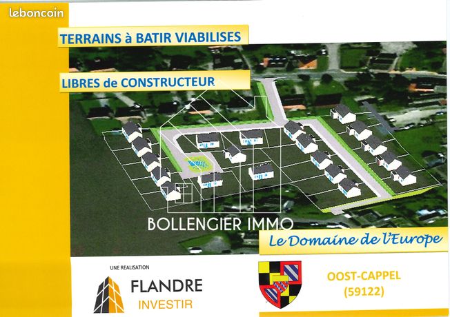 Terrain 627 m² Oost-Cappel