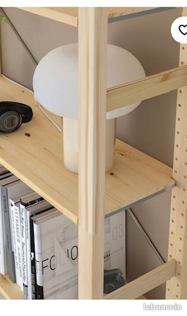 Tablettes bois naturel ivar ikea ideal pour magasin ou stockage (image 7)