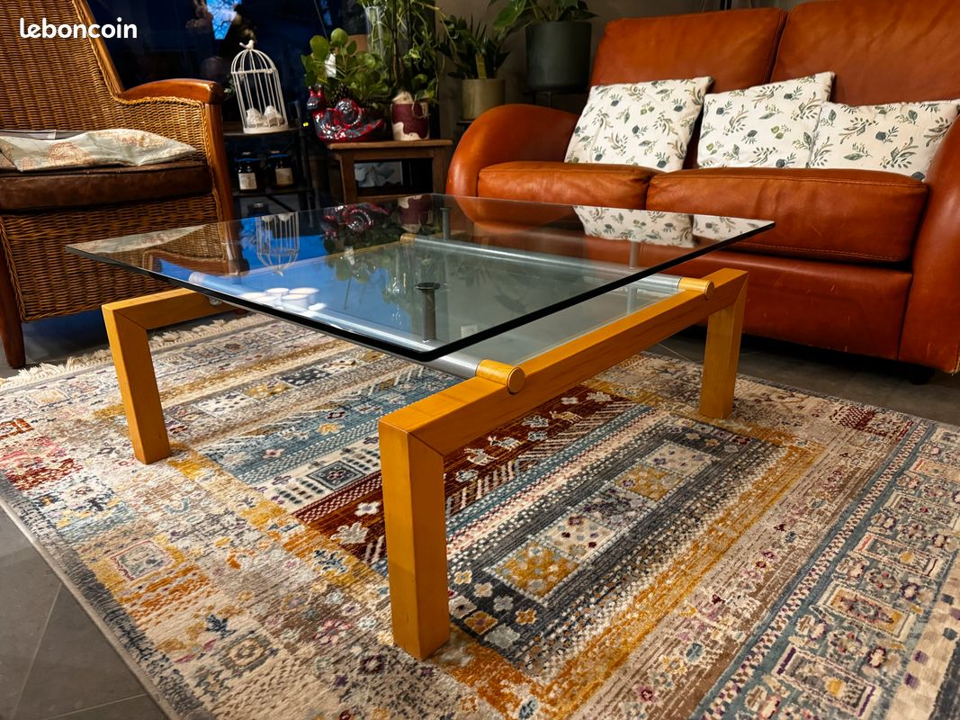Table basse carré en verre (image 3)