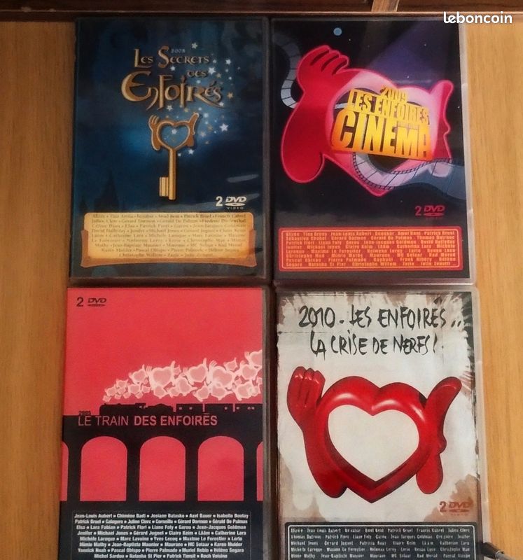 Lot de 4 DVD " les enfoirés" (image 1)