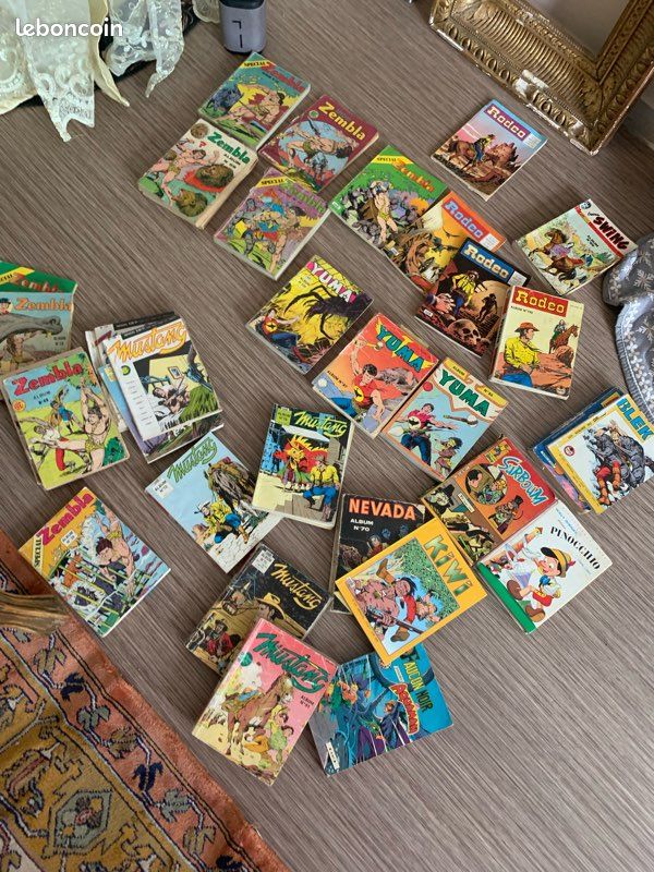 Lot de ~25 BD petits formats vintage - Zembla, Mustang, Yuma, Kiwi, Rodéo (Semic / Lug) (image 1)