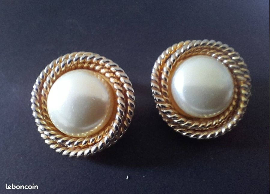 Schöner Ohrringe Kreole Nagel Silbern Vintage 80 Neu / Neu Ohrringe eBay