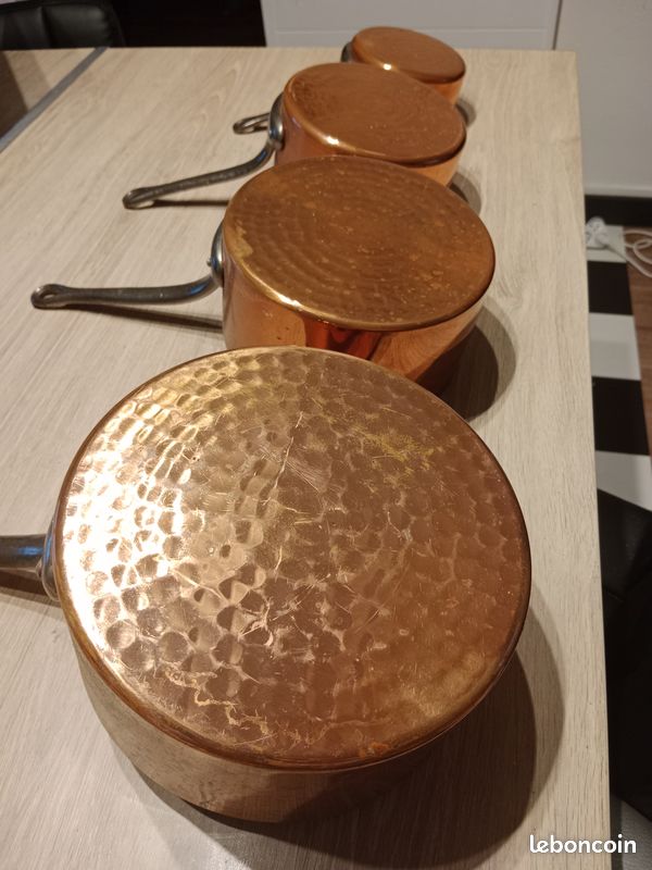 Lot d 4 Casseroles cuivres (image 8)